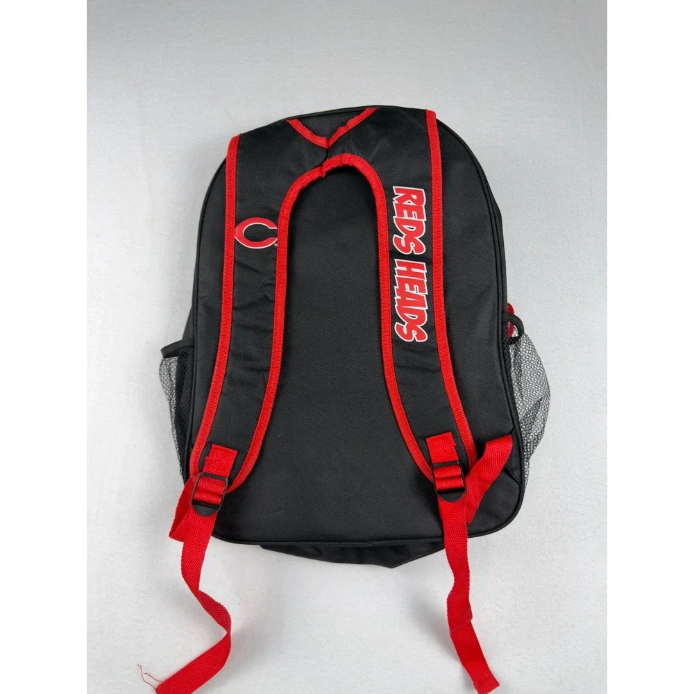 Cincinnati Reds Heads Kids Club Backpack Lanyard and Pins Set Red Black Baseball
